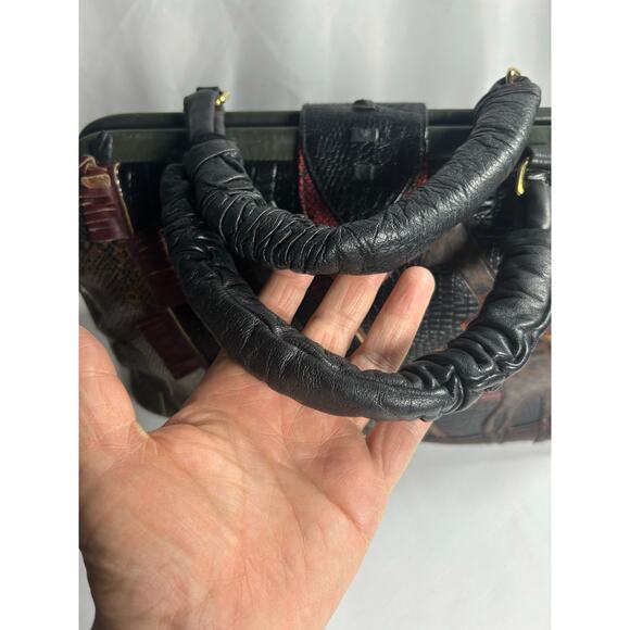 Very Rare Vintage "Renaissance" Patchwork Purse Shoulder Bag nanny McPhee  - Picture 11 of 11